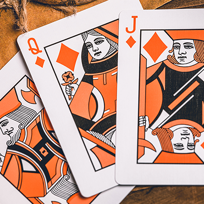 Smoke & Mirrors V9 (Orange Edition) Playing Cards by Dan & Dave-Playing Cards-Wondercraft