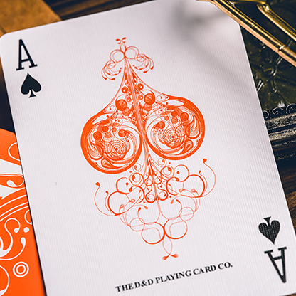 Smoke & Mirrors V9 (Orange Edition) Playing Cards by Dan & Dave-Playing Cards-Wondercraft