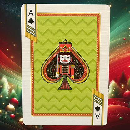 Stripper Bicycle Nutcracker (Green) Playing Cards-Playing Cards-Wondercraft