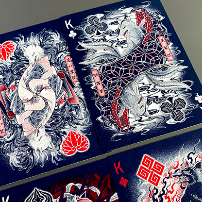 Sumi Kitsune Myth Maker (Blue Tuck) Playing Cards by Card Experiment-Playing Cards-Wondercraft