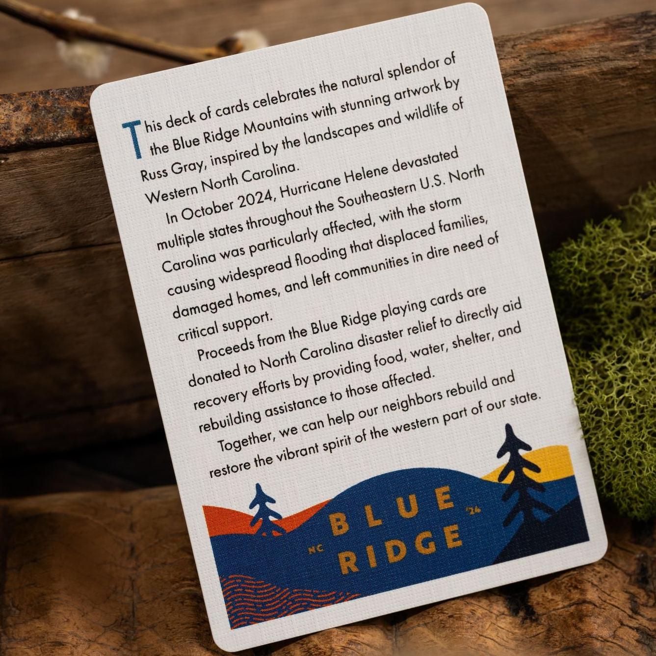 The Blue Ridge - Deck for Relief-Playing Cards-Wondercraft