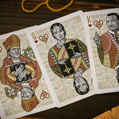 The Cross (Maroon Martyrs) Playing Cards by Peter Voth x Riffle Shuffle-Playing Cards-Wondercraft