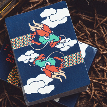The Dragon (Blue Gilded) Playing Cards-Playing Cards-Wondercraft