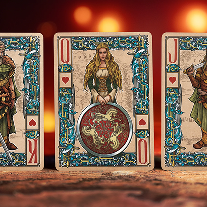 The Lord of the Rings - Two Towers Playing Cards (Foil and Gilded Edition) by Kings Wild-Playing Cards-Wondercraft