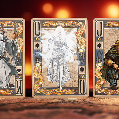 The Lord of the Rings - Two Towers Playing Cards (Gilded Edition) by Kings Wild-Playing Cards-Wondercraft