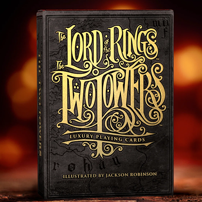 The Lord of the Rings - Two Towers Playing Cards (Gilded Edition) by Kings Wild-Playing Cards-Wondercraft