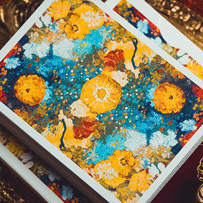 Van Gogh Zinnias (Numbered- Seal) Playing Cards-Playing Cards-Wondercraft