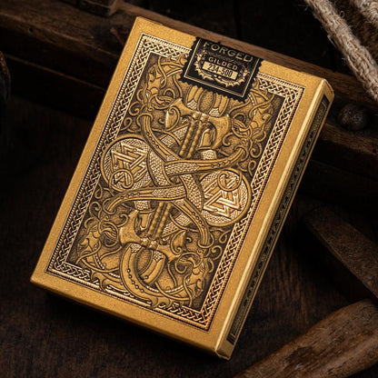 Viking Fury - Gold Gilded-Playing Cards-Wondercraft