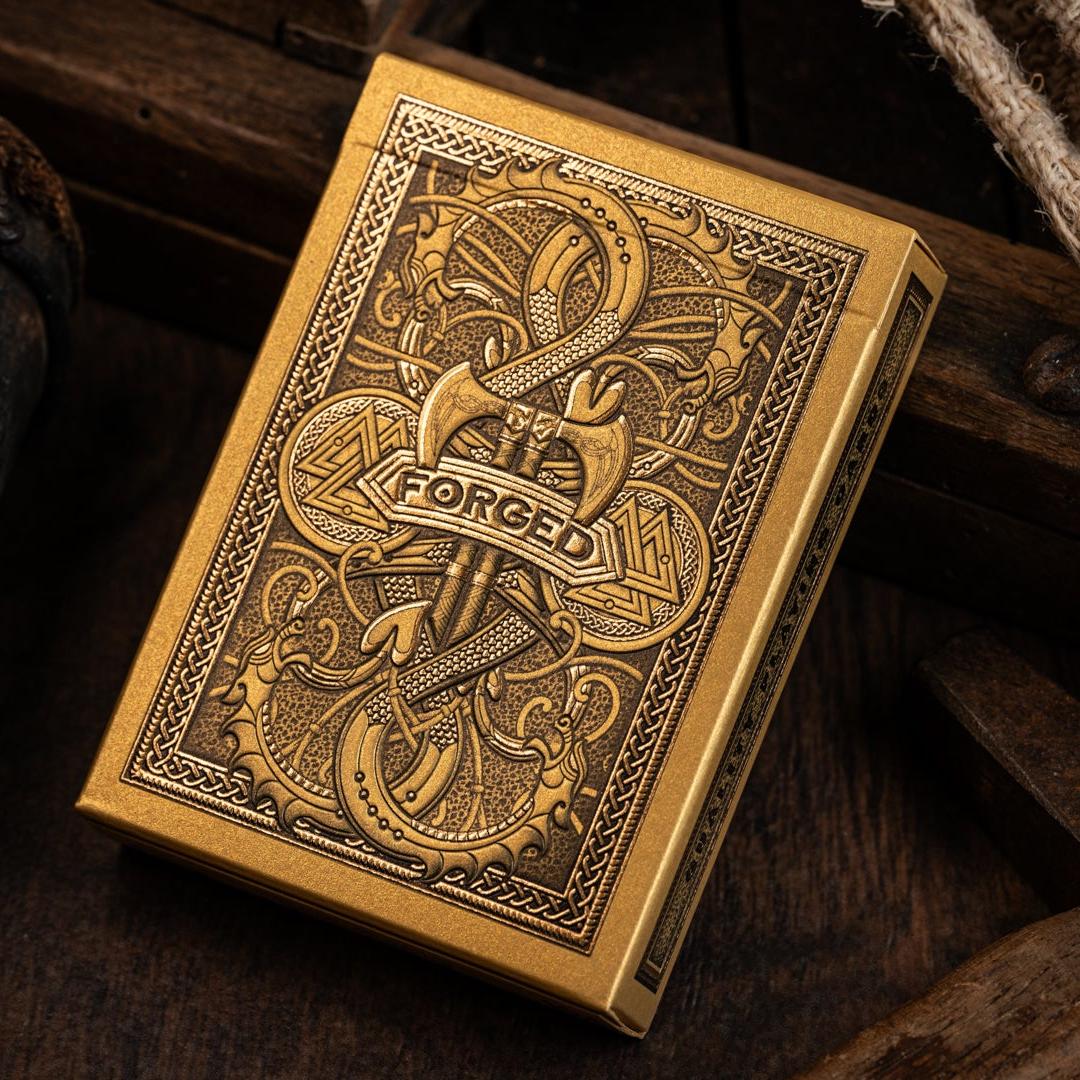 Viking Fury - Gold Gilded-Playing Cards-Wondercraft