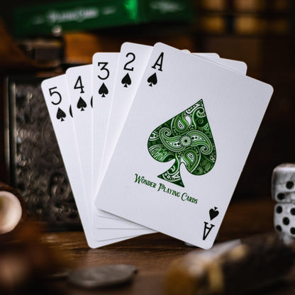 Wonder Playing Cards - Emerald-Playing Cards-Wondercraft