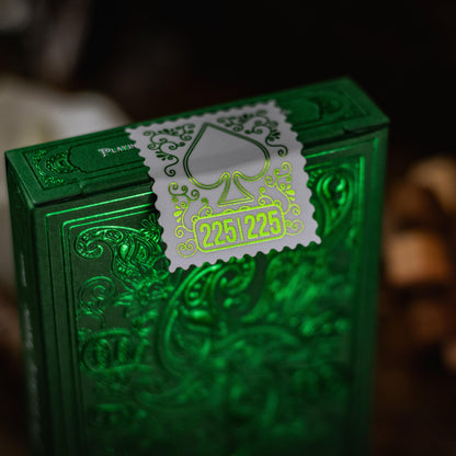 Wonder Playing Cards - Emerald - Green Gilded-Playing Cards-Wondercraft