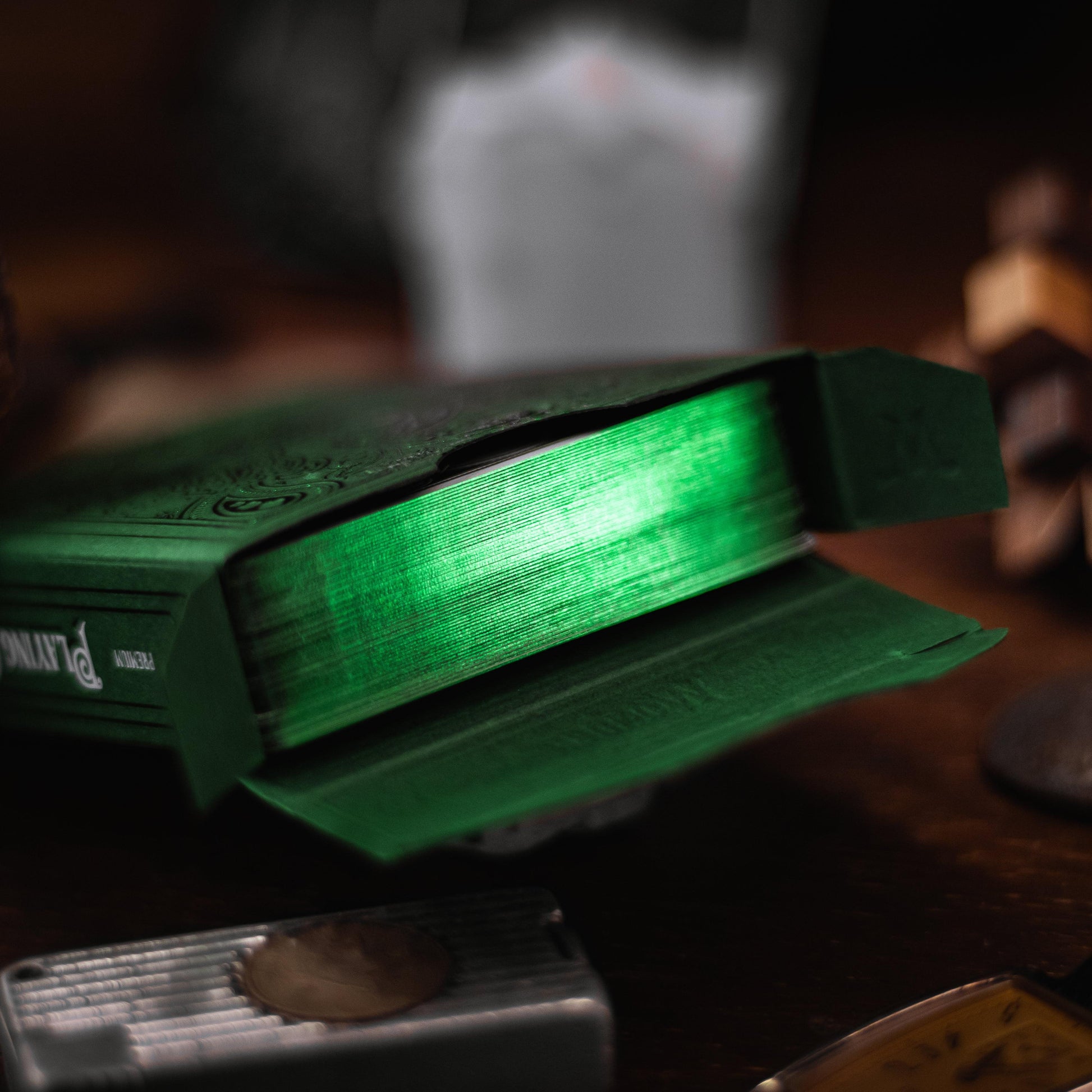 Wonder Playing Cards - Emerald - Green Gilded-Playing Cards-Wondercraft