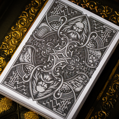 Zeus Sterling Silver Playing Cards by Chamber of Wonder-Playing Cards-Wondercraft