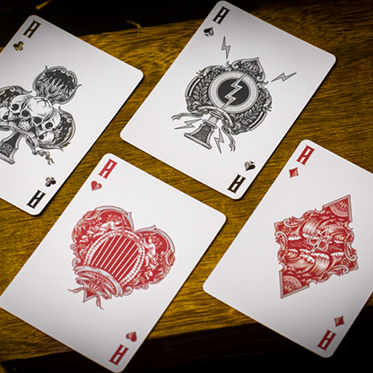 Zeus Sterling Silver Playing Cards by Chamber of Wonder-Playing Cards-Wondercraft