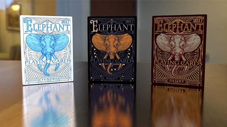 Elephant Playing Cards - Tundra