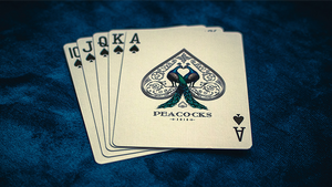 Limited Edition Peacocks Playing Cards by Rocsana Thompson