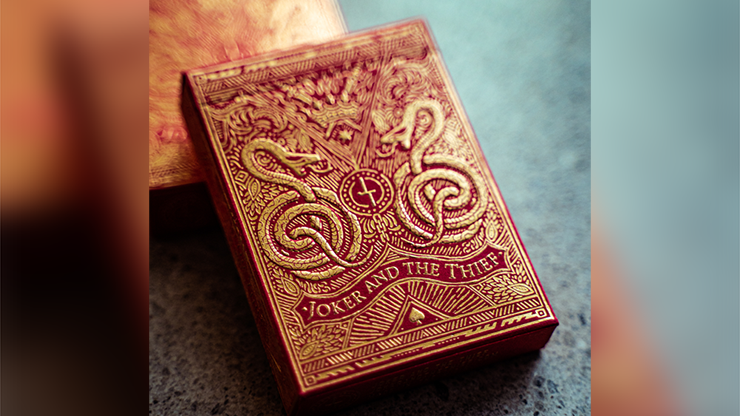 Blood Red Edition Playing Cards by Joker and the Thief
