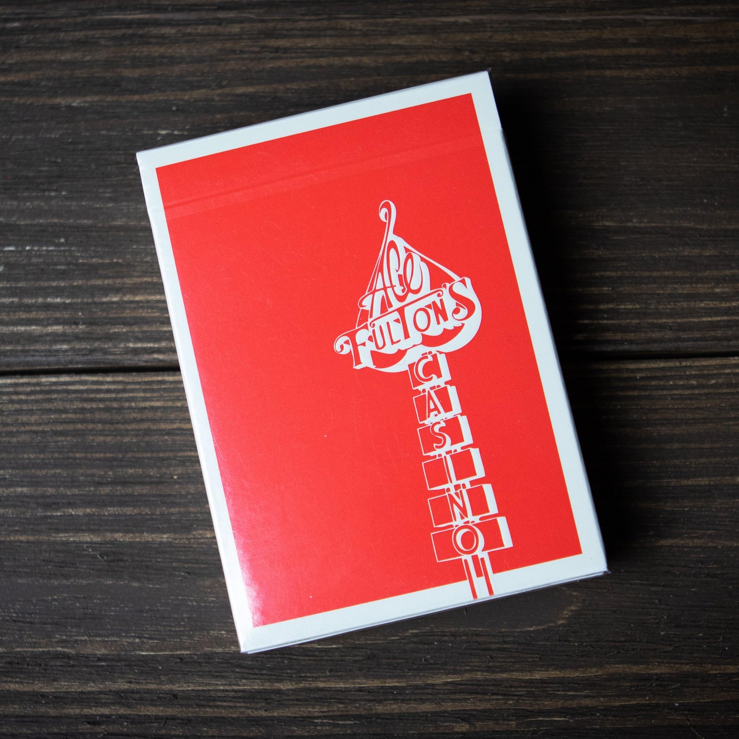 Ace Fulton - Red-Playing Cards-Wondercraft