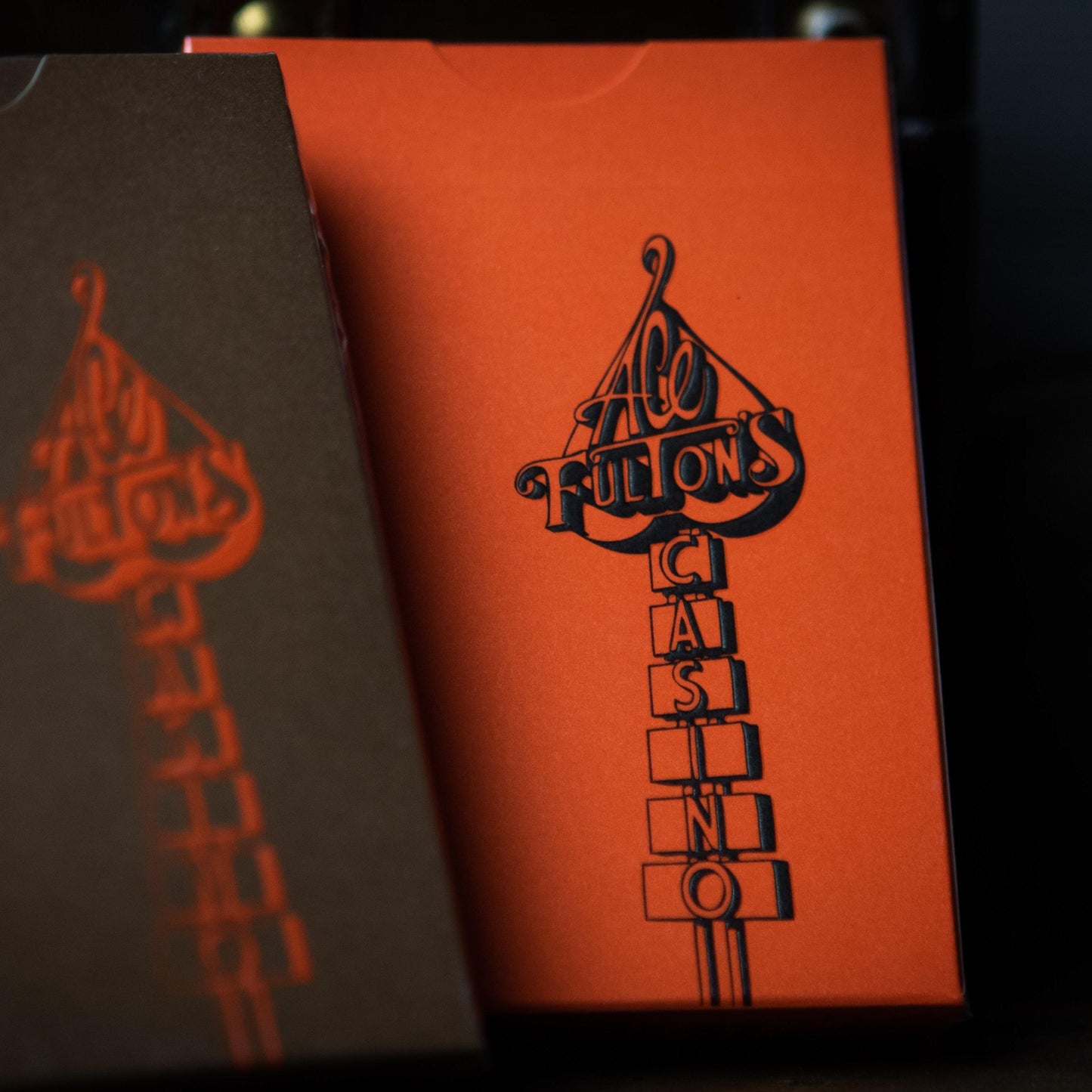 Ace Fulton - Sunset Orange-Playing Cards-Wondercraft