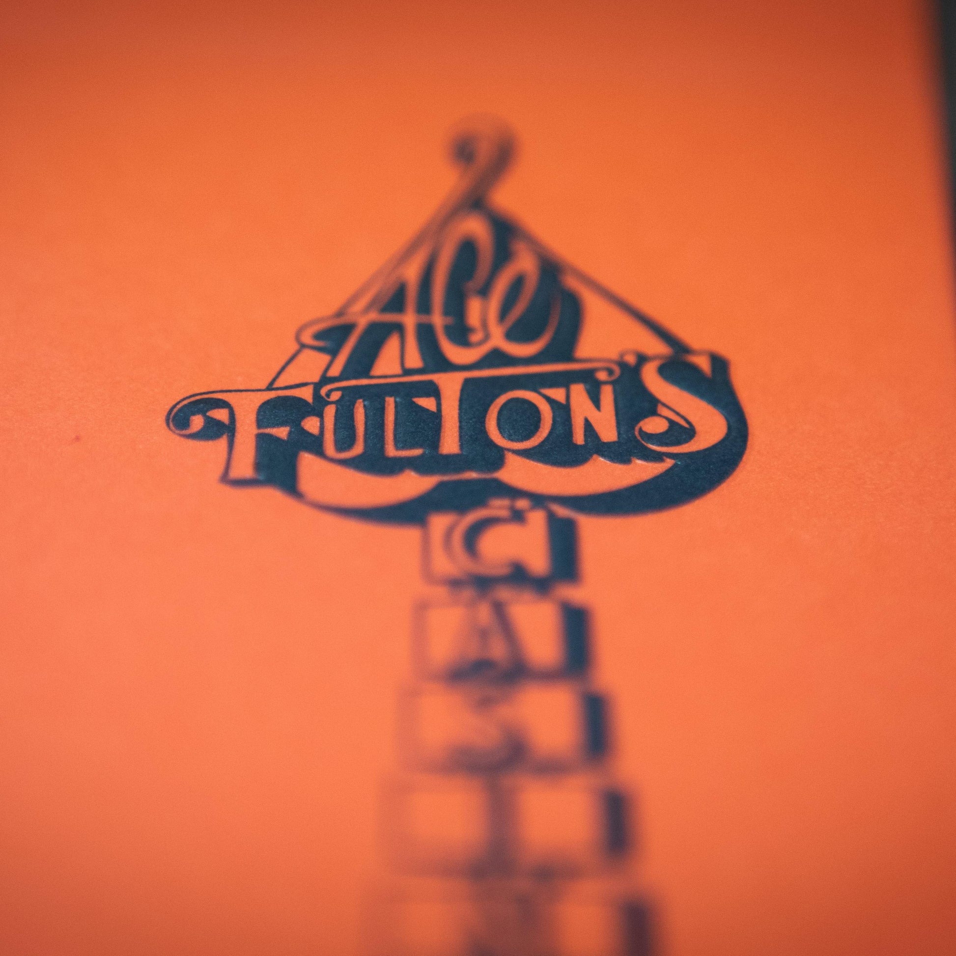 Ace Fulton - Sunset Orange-Playing Cards-Wondercraft