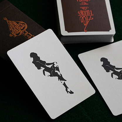 ACE FULTON'S 10 YEAR ANNIVERSARY TOBACCO BROWN PLAYING CARDS-Playing Cards-Wondercraft