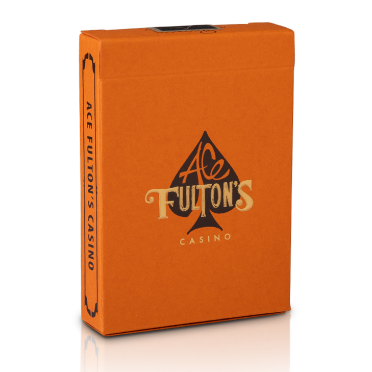 Ace Fulton's Casino, Vintage Back-Playing Cards-Wondercraft