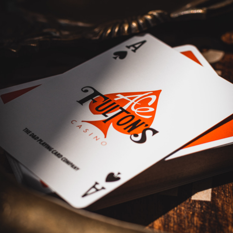 Ace Fulton's Casino, Vintage Back-Playing Cards-Wondercraft