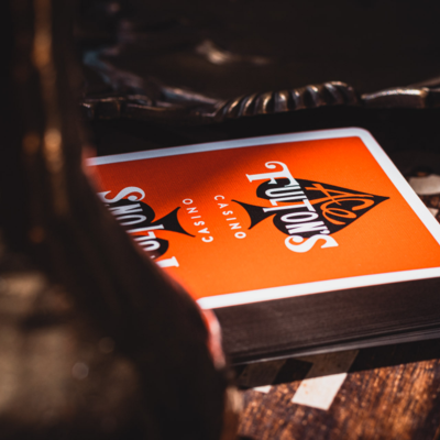 Ace Fulton's Casino, Vintage Back-Playing Cards-Wondercraft