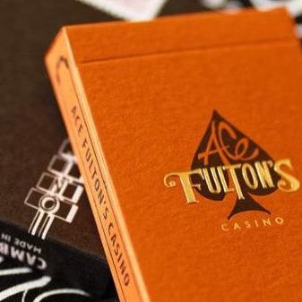 Ace Fulton's Casino, Vintage Back-Playing Cards-Wondercraft