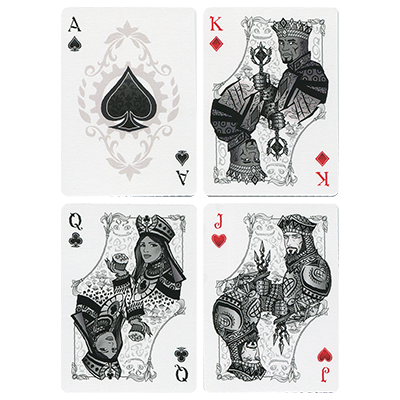 Alice of Wonderland Silver-Playing Cards-Wondercraft