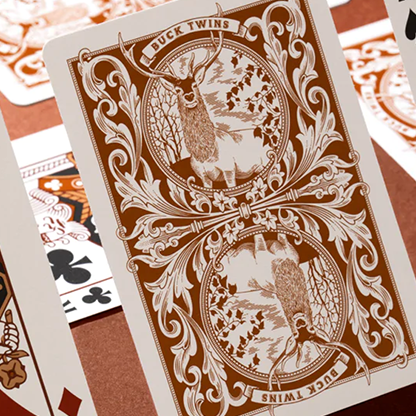 Antler Playing Cards (Persimmon) by Dan and Dave-Playing Cards-Wondercraft