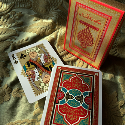 ARABESQUE Playing Cards - Player's Edition (Red) by Lotrek-Playing Cards-Wondercraft