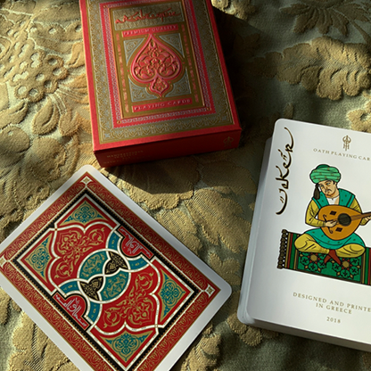 ARABESQUE Playing Cards - Player's Edition (Red) by Lotrek-Playing Cards-Wondercraft