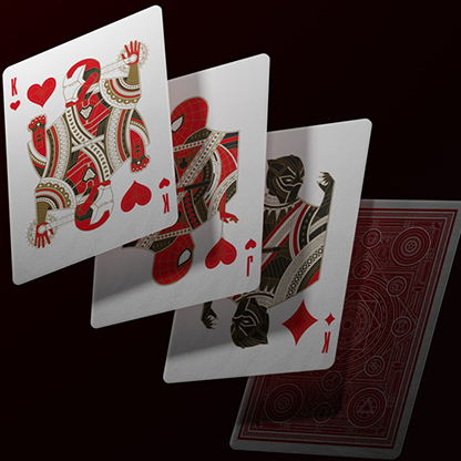 Avengers: Red Edition Playing Cards by theory11-Playing Cards-Wondercraft
