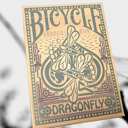 Bicycle Dragonfly (Tan) Playing Cards-Playing Cards-Wondercraft