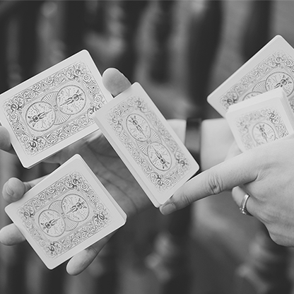 Bicycle Dragonlord White Edition Playing Cards (Includes 5 Gaff Cards)-Playing Cards-Wondercraft