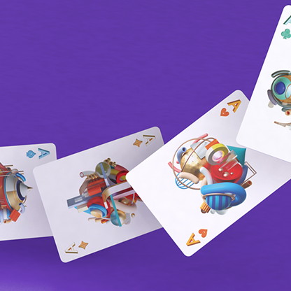 Bicycle Surrealism Playing Cards by Riffle Shuffle-Playing Cards-Wondercraft