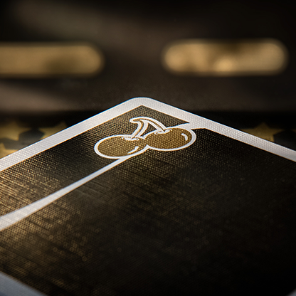 Cherry Casino (Monte Carlo Black and Gold) Playing Cards by Pure Imagination Projects-Playing Cards-Wondercraft