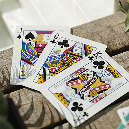 Cherry Casino Playing Card (Tropicana Teal)-Playing Cards-Wondercraft