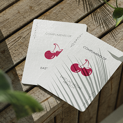 Cherry Casino Playing Card (Tropicana Teal)-Playing Cards-Wondercraft