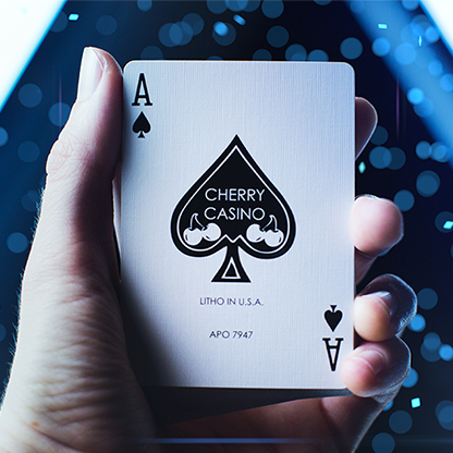 Cherry Casino Playing Cards (Tahoe Blue)-Playing Cards-Wondercraft