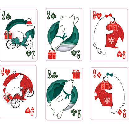 Christmas Playing Cards (Red) by TCC-Playing Cards-Wondercraft