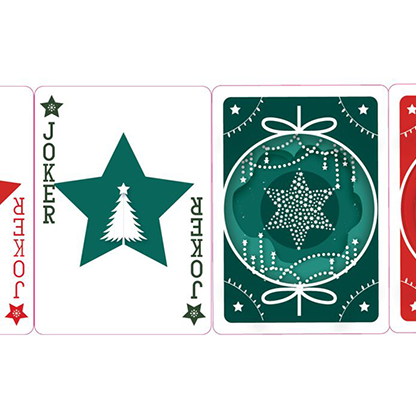 Christmas Playing Cards (Red) by TCC-Playing Cards-Wondercraft