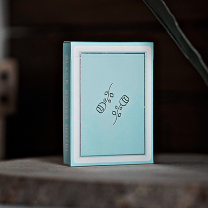 Cold Foil Black Roses Hotel Playing Cards-Playing Cards-Wondercraft