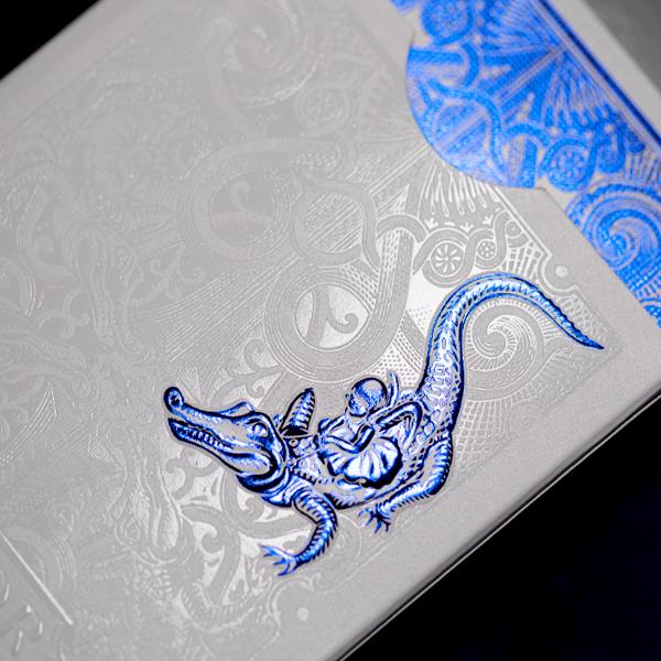 David Blaine - Gatorbacks - Blue Metallic-Playing Cards-Wondercraft