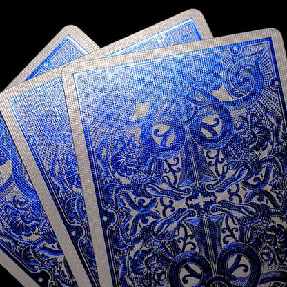 David Blaine - Gatorbacks - Blue Metallic-Playing Cards-Wondercraft