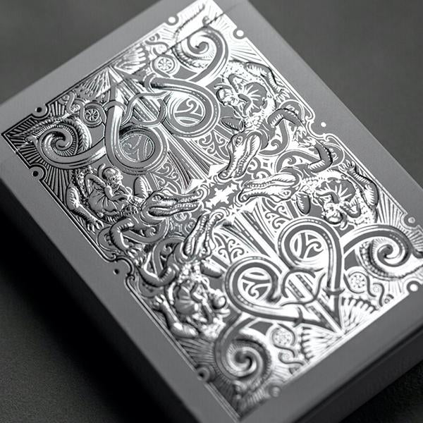 David Blaine - Gatorbacks - Silver Metallic-Playing Cards-Wondercraft