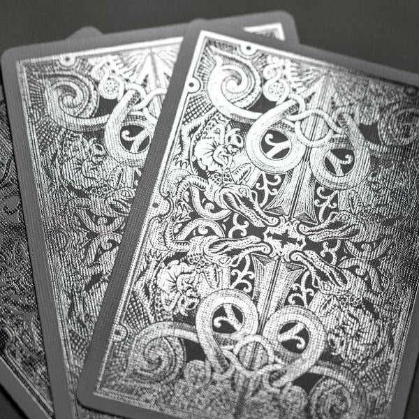 David Blaine - Gatorbacks - Silver Metallic-Playing Cards-Wondercraft