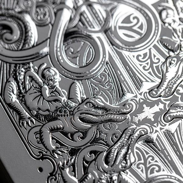 David Blaine - Gatorbacks - Silver Metallic-Playing Cards-Wondercraft