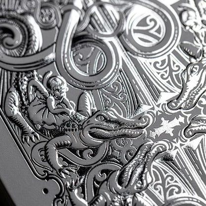 David Blaine - Gatorbacks - Silver Metallic-Playing Cards-Wondercraft